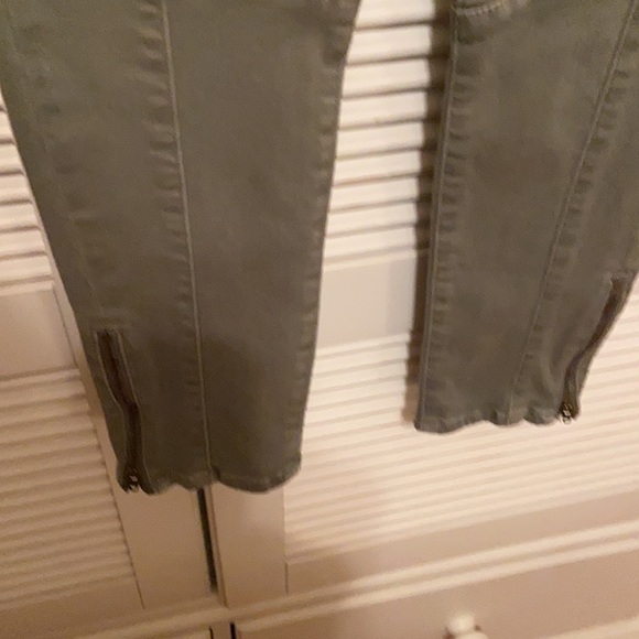 AMERICAN EAGLE Olive Green Moto Skinny Jeans Jegging - Picture 7 of 11